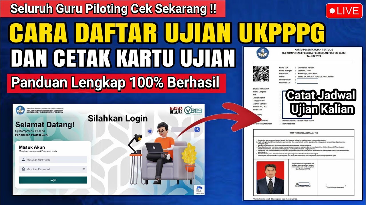 Cara Gampang Daftar Dan Cetak Kartu Ujian UKPPG 2024 100 Berhasil