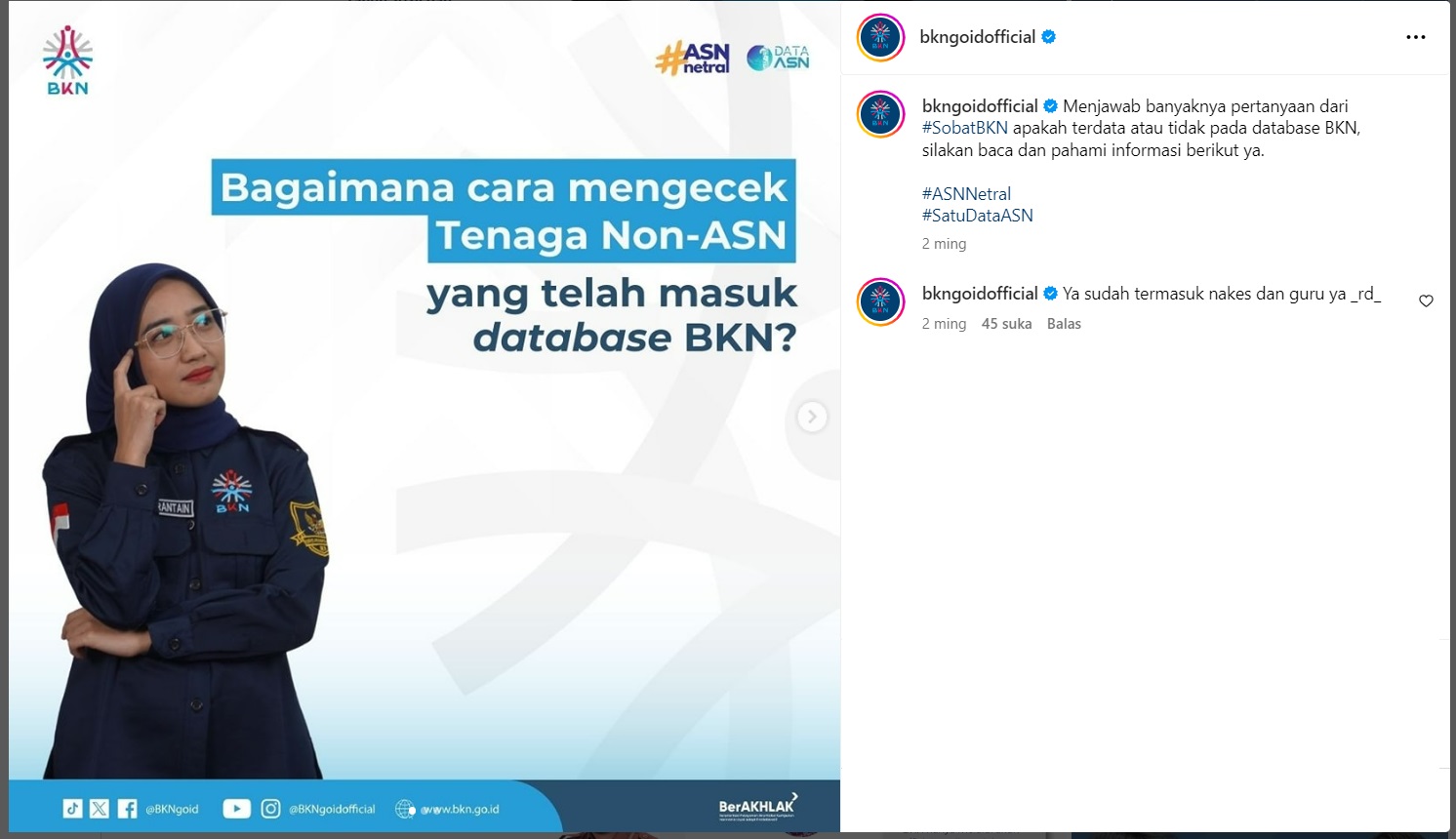 Cara Melihat Apakah Tenaga Honorer Non Asn Sudah Masuk Di Database Bkn Atau Belum